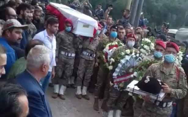 قيادة الجيش وأهالي بلدة الدورة شيّعوا الشهيد وردة