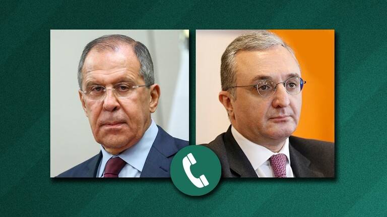 لافروف يبحث مع نظيره الأرمني تطبيق البيان حول قره باغ