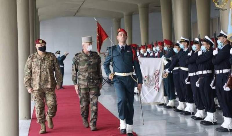 الجيش: وصول رئيس أركان الجيوش الفرنسية إلى اليرزة