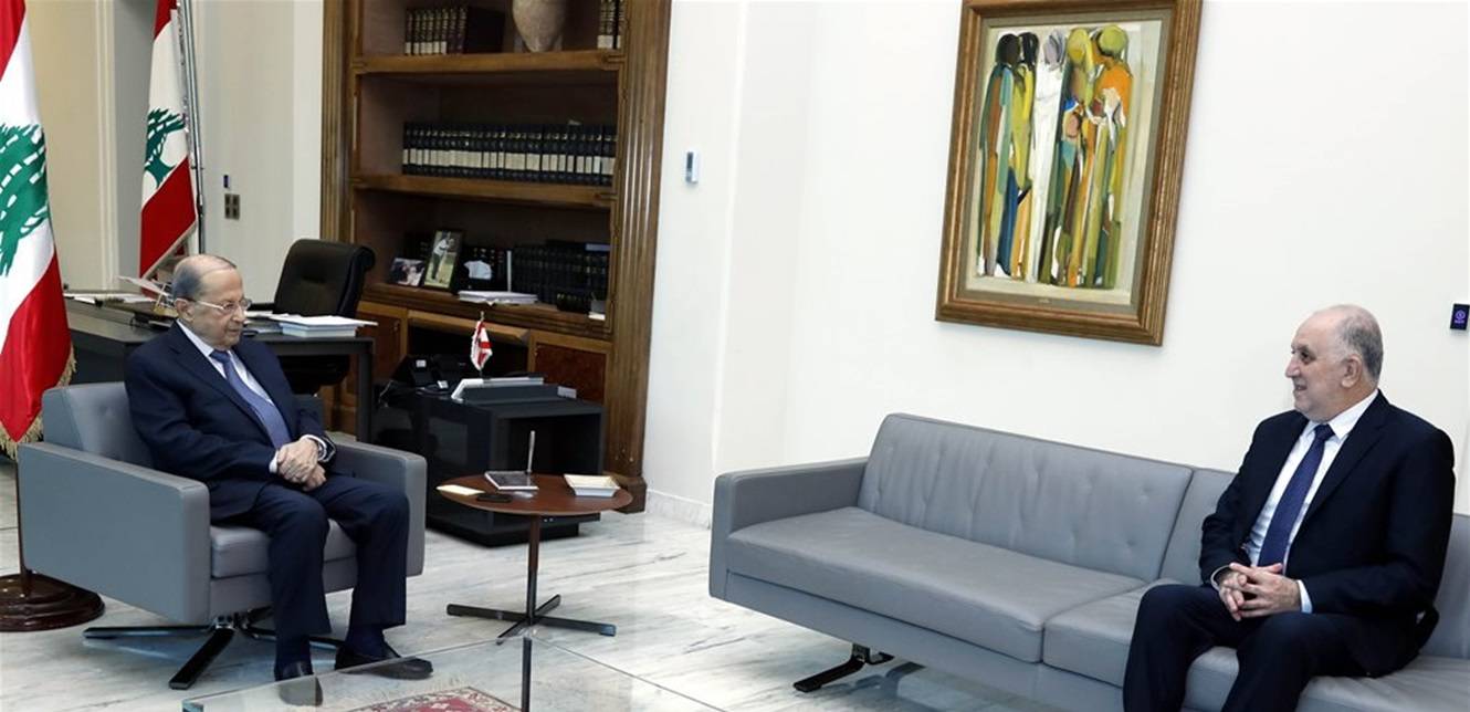 عون اطلع من فهمي على الاوضاع الامنية واجراءات التعبئة.. ومن عكر على نتائج زيارتها للعراق