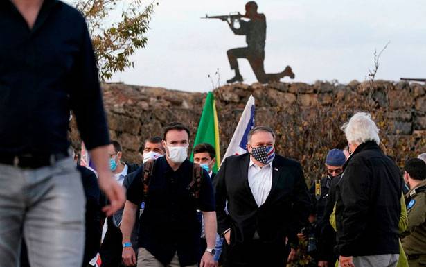 بومبيو يزور مستوطنتين في الضفة والجولان... والرئاسة الفلسطينية ترد نتانياهو يشيد بعلاقة بلاده وأميركا ويكشف تاريخ العلاقة مع المنامة