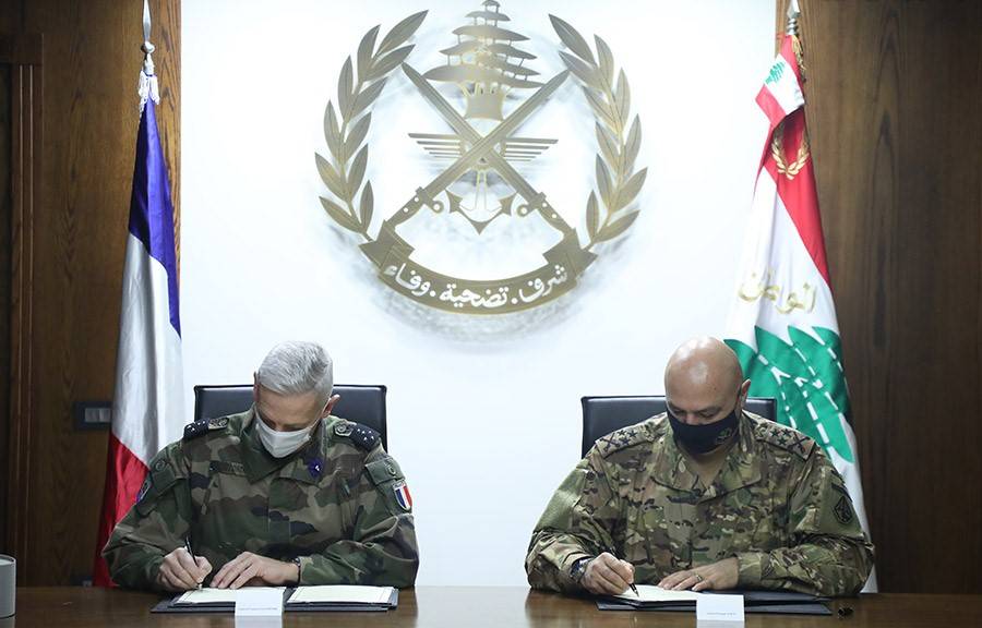 قائد الجيش وقع مع نظيره الفرنسي مذكرة تفاهم لتطوير قدرات الجيش اللبناني