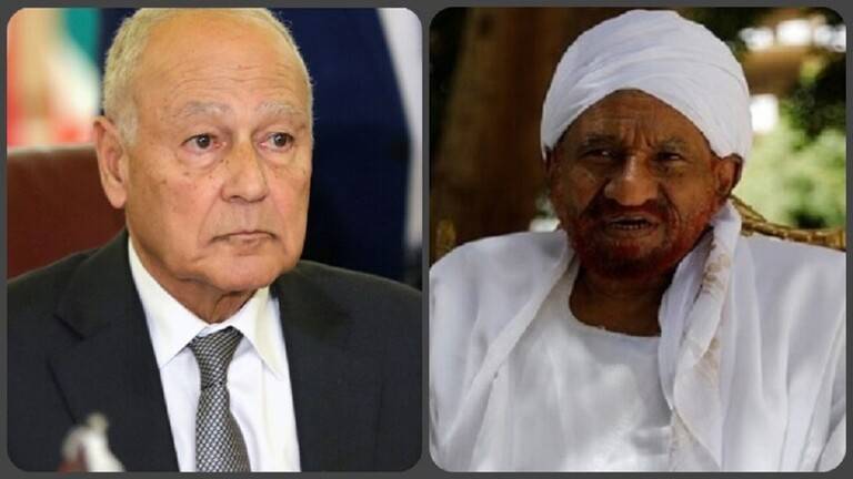 أبو الغيط ينعى الصادق المهدي رئيس حزب "الأمة" السوداني