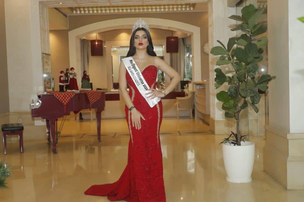 الاردنية ملاك عبيدات تتوج في بيروت  Miss Elegant Universe وهذا النجم الذي توجها !