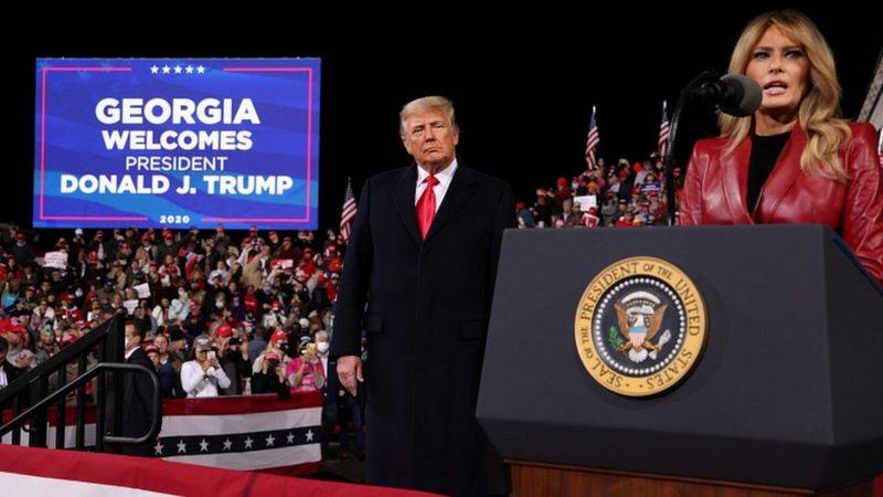 الانتخابات الرئاسية الأمريكية 2020: ترامب يحض حاكم جورجيا على المساعدة في تغيير نتيجتها