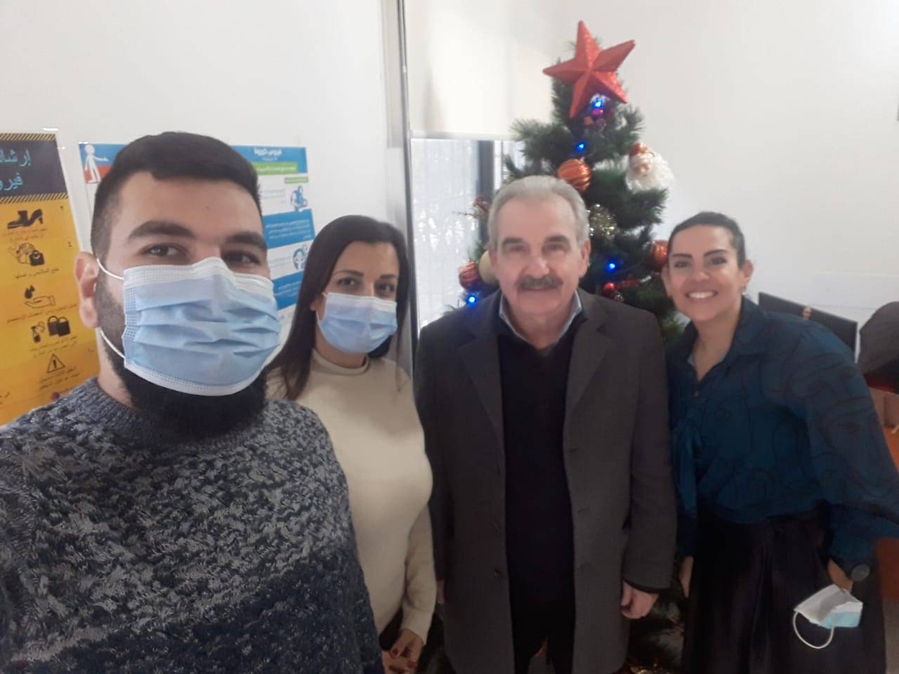 بمناسبة عيد الميلاد المجيد...رئيسة قسم جدايل الكتائبي تقوم بزيارات معايدة!