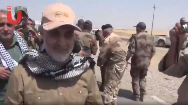 مشاهد تعرض للمرة الاولى لسليماني والمهندس في أحد محاور القتال ضد "داعش" بالعراق