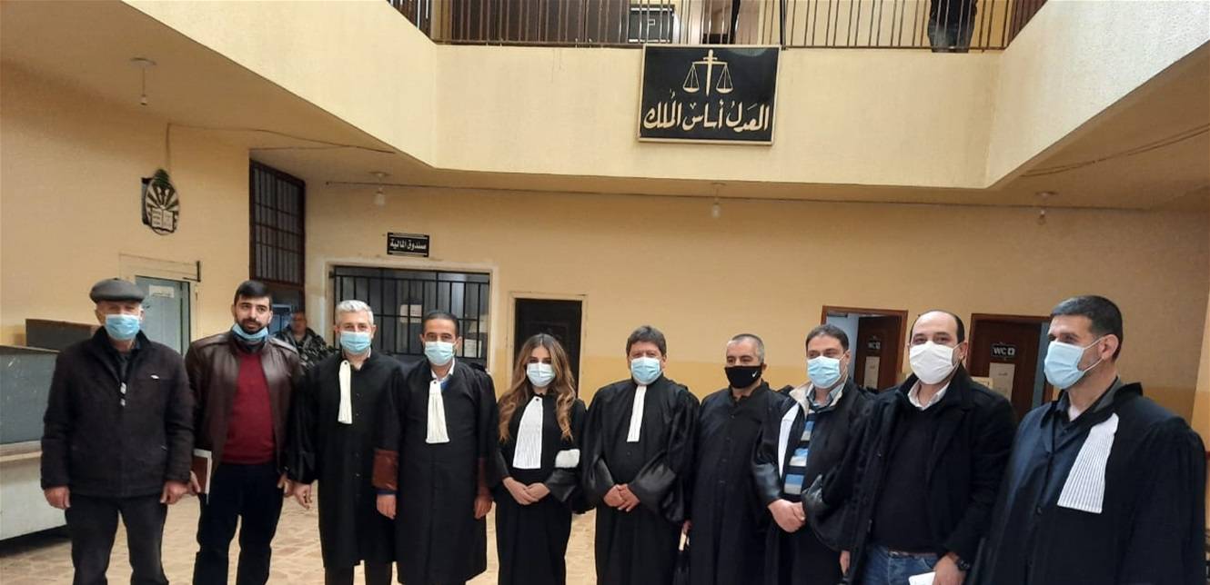 محامو بعلبك امتنعوا عن حضور الجلسات ونفذوا وقفة تضامنية مع حدشيتي
