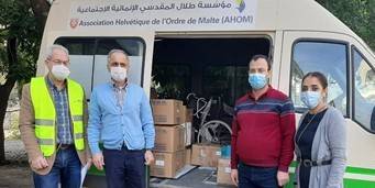 جمعية نورج تسلم بلدية رأس بعلبك هبة طبية مرسلة من بلدية CAMARET-SUR-AYGUES الفرنسية