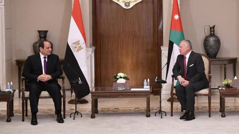 الرئاسة المصرية تعلن تفاصيل لقاء السيسي والملك عبد الله في الأردن