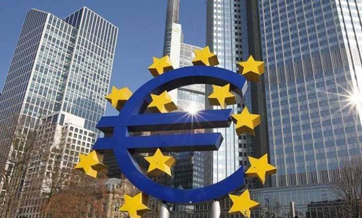 انكماش اجمالي الناتج الداخلي في منطقة اليورو والتوقع بإنخفاضه نسبة 7,8 %