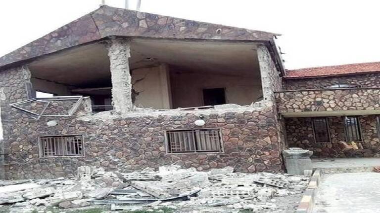 سقوط صاروخ على منزل في السويداء خلال العدوان الاسرائيلي على سوريا