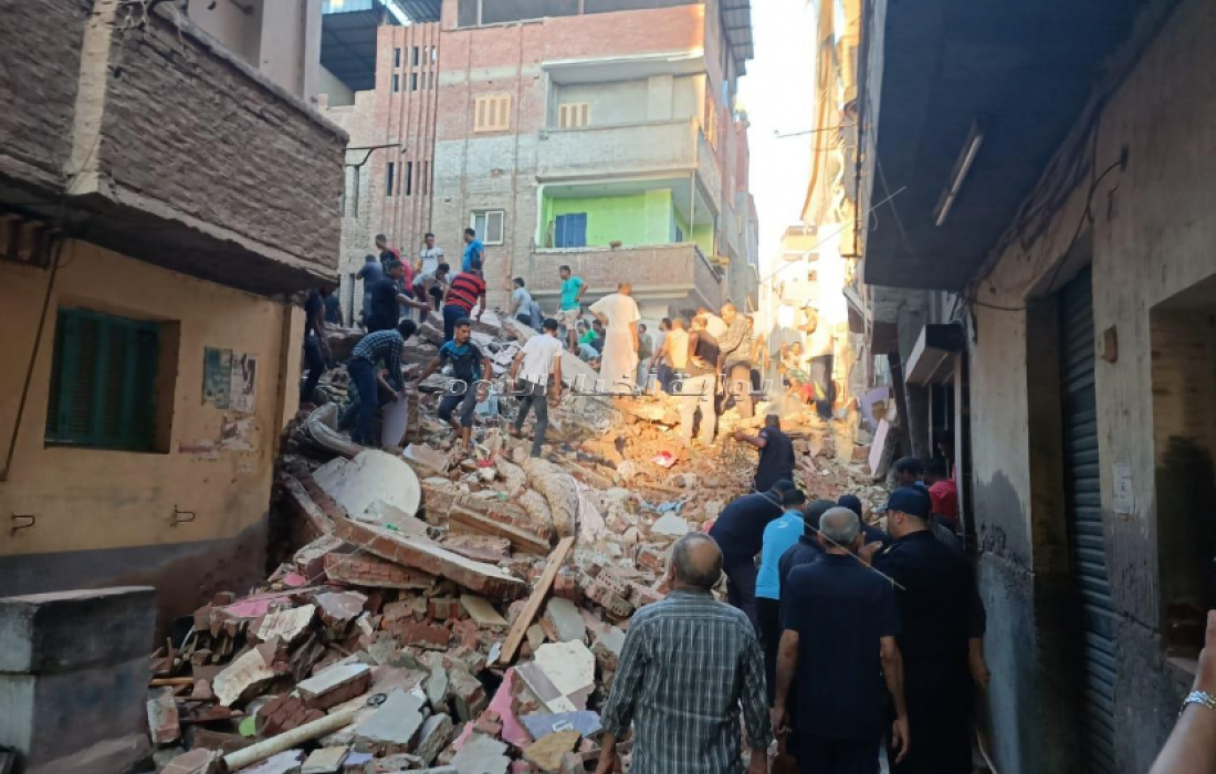 مصرع 4 أشخاص من أسرة واحدة بانهيار منزل في مصر