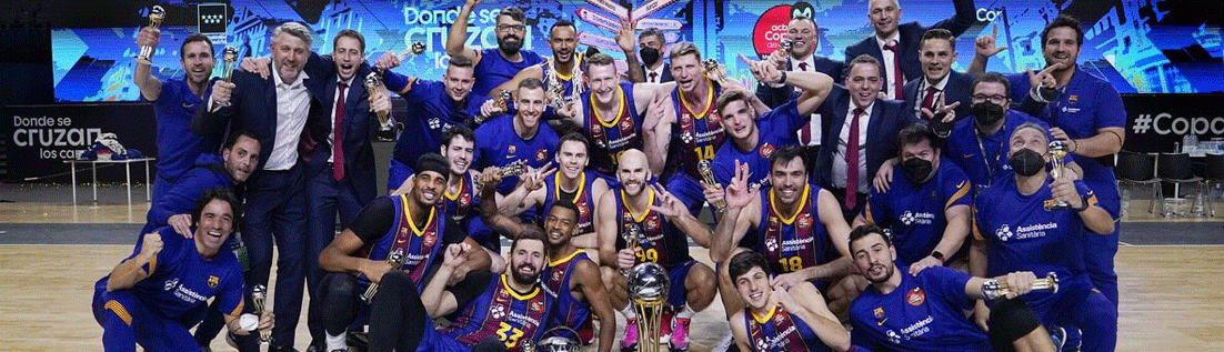 برشلونة بطلاً لكأس اسبانيا بفوزه على ريال مدريد (88-73)