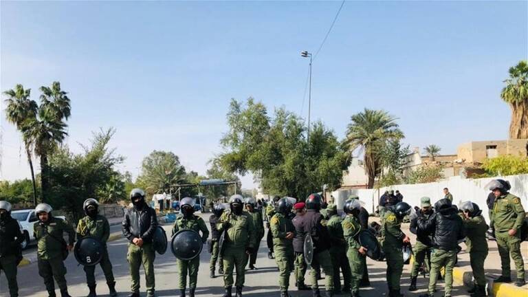 تظاهرات أمام السفارة التركية في بغداد احتجاجا على "التوغل" التركي في كردستان
