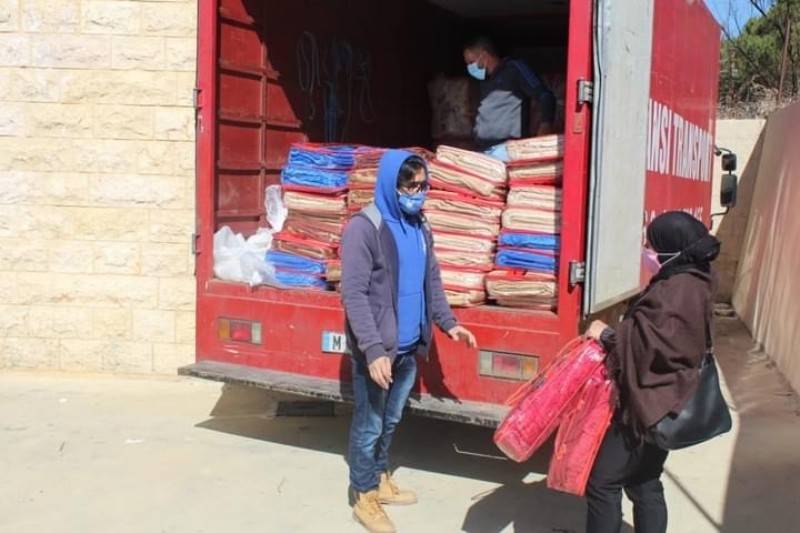 توزيع مساعدات في منطقة حاصبيا ومرجعيون