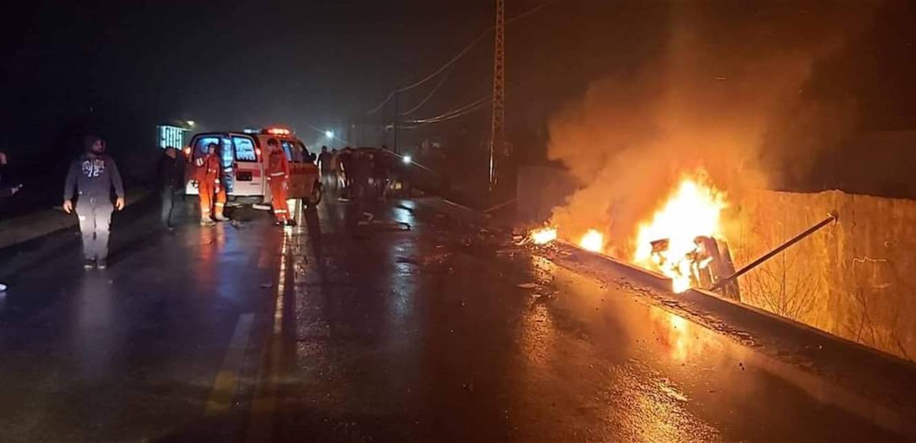 فاجعة على طريق ديرزنون.. حادث يودي بحياة شخصين
