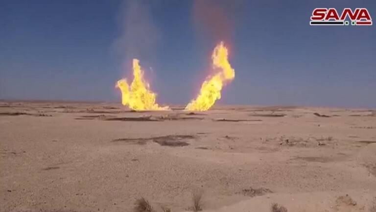 وزارة النفط السورية: تعرض خط غاز في ريف دير الزور لاعتداء