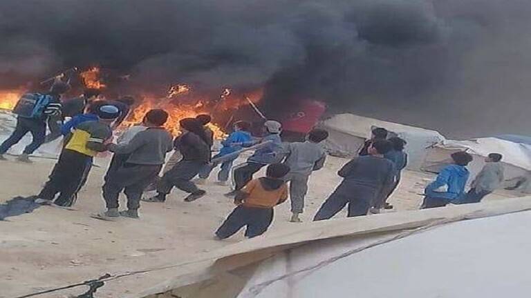 إدارة مخيم الهول تكشف أسباب الحرائق.. و