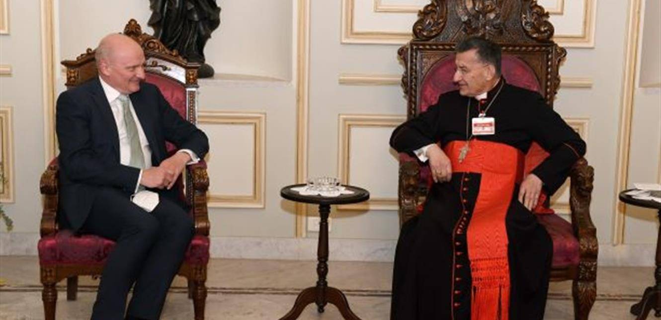 سفير ألمانيا من بكركي: مبادرة البطريرك تهمنا ولا بد من متابعة النقاش