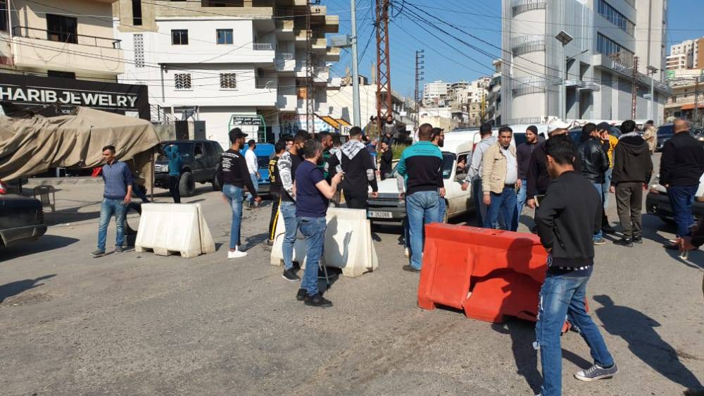 قطع الطريق الرئيسية في حلبا