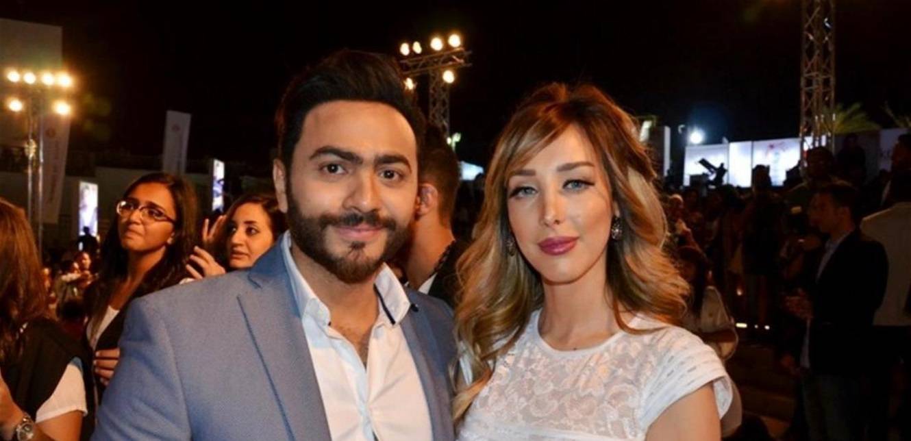 الجمهور يشكك باستمرار زواج بسمة بوسيل وتامر حسني بسبب ظهورها مع هذا الشاب! (فيديو)