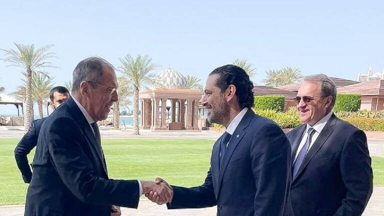 الحريري يلتقي لافروف في أبو ظبي