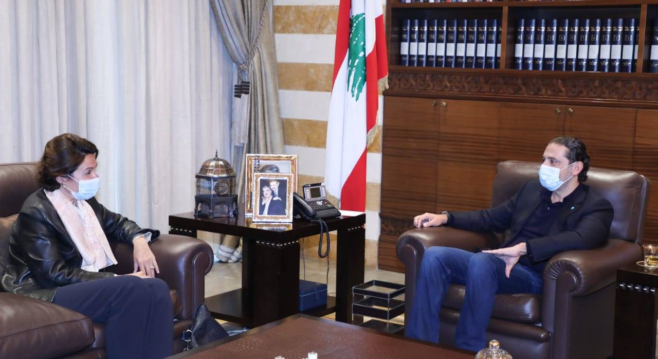 ماذا بحث الحريري مع سفيرة فرنسا؟