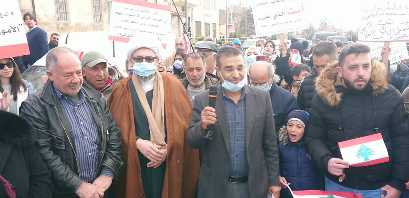 مسيرة احتجاجية في بعلبك