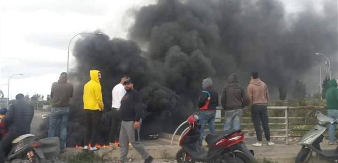 إشكال في البيسارية وإطلاق نار على خلفية قطع الطريق!