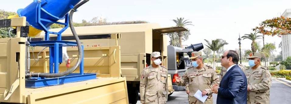 الجيش المصري يرسل آليات ومعدات إلى السودان