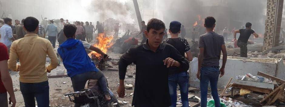 قتلى وجرحى بانفجار ضخم في ريف حلب