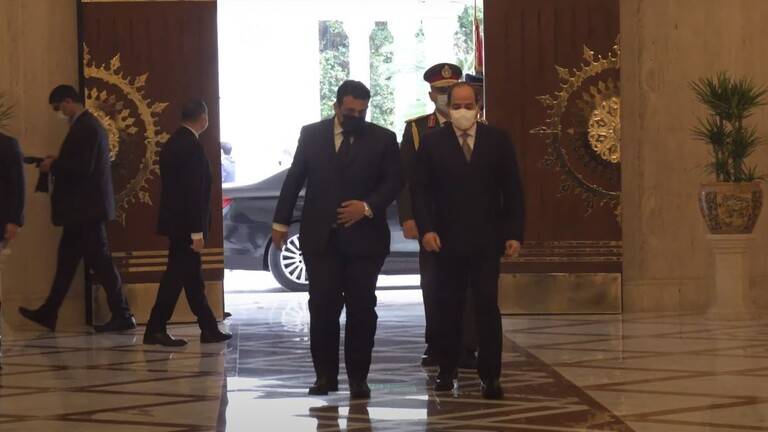 السيسي يستقبل رئيس المجلس الرئاسي الليبي قبل توجهه إلى تركيا
