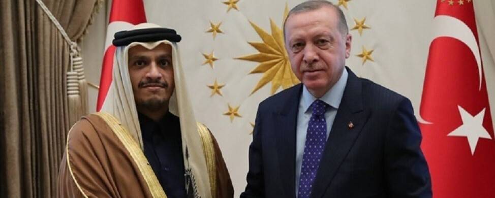 أردوغان ووزير خارجية قطر يبحثان تطورات الأوضاع في سوريا وليبيا