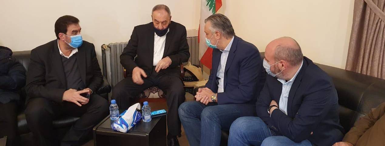 حبيش يعزي البعريني وآل مرعب ممثلاً الحريري
