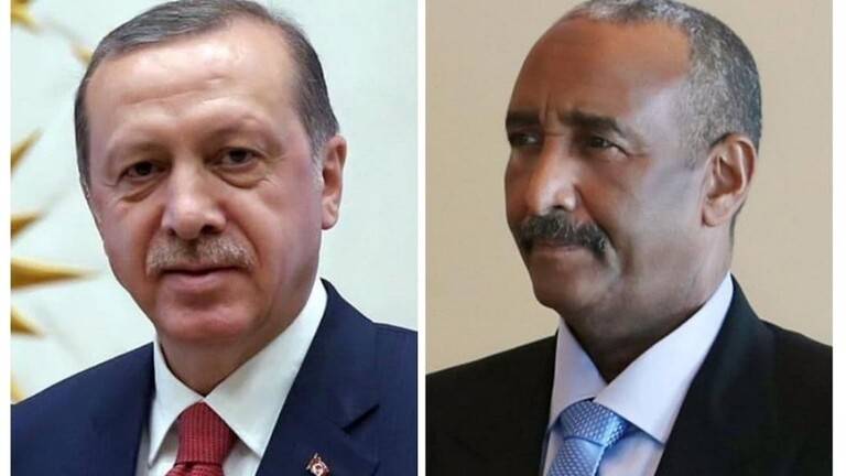 البرهان وأردوغان يبحثان العلاقات الثنائية بين تركيا والسودان