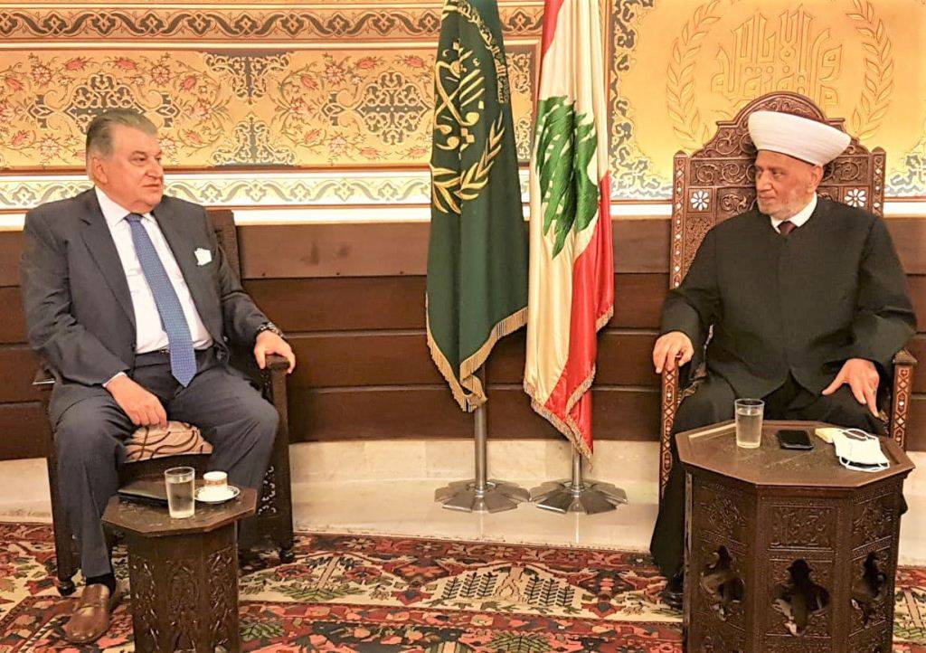 دريان استقبل مطرجي مهنئا بحلول رمضان