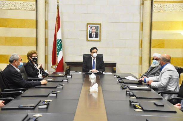 دياب التقى وفدا من الجمعية اللبنانية لأولياء الطلاب في الجامعات الأجنبية