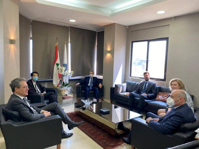 وزني التقى ممثل المدير العام للمالية الفرنسية وبحثا في التعاون المشترك