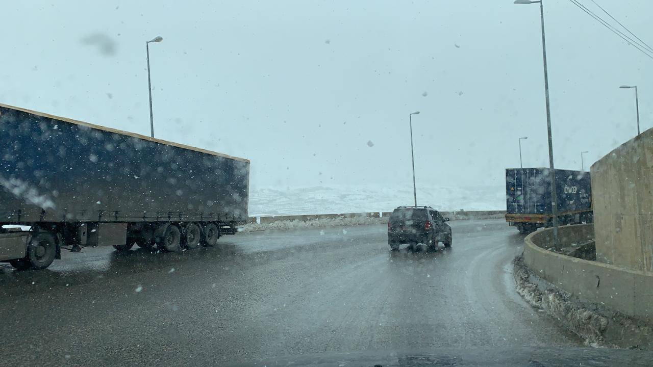 طريق ترشيش زحلة سالكة أمام هذا النوع من المركبات
