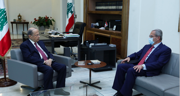 الرئيس عون التقى وديع الخازن وعرض معه الأوضاع العامة