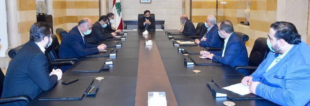دياب بحث مع نعمه ووفد عمالي نقابي أزمة قطاع الافران