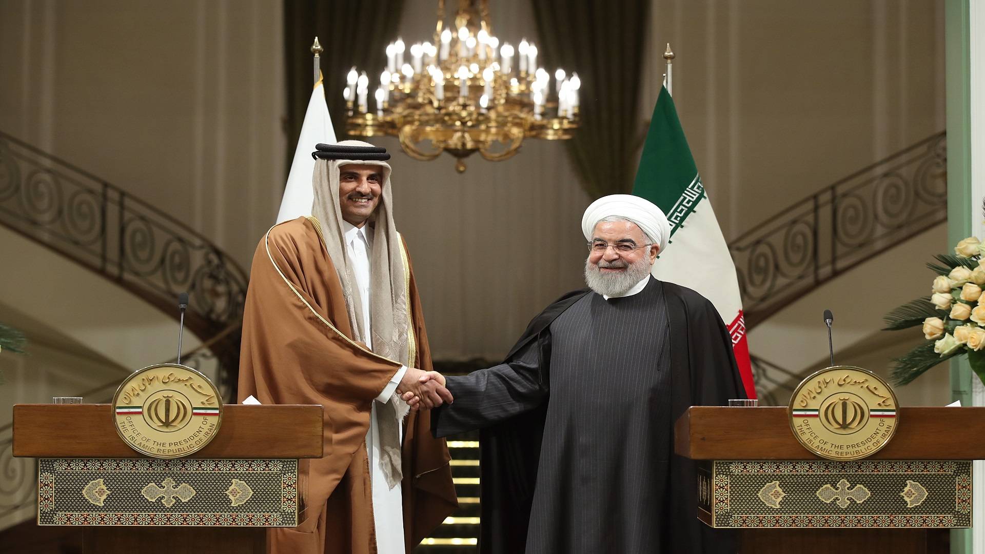 روحاني يتحدث مع أمير قطر ويحذر من 