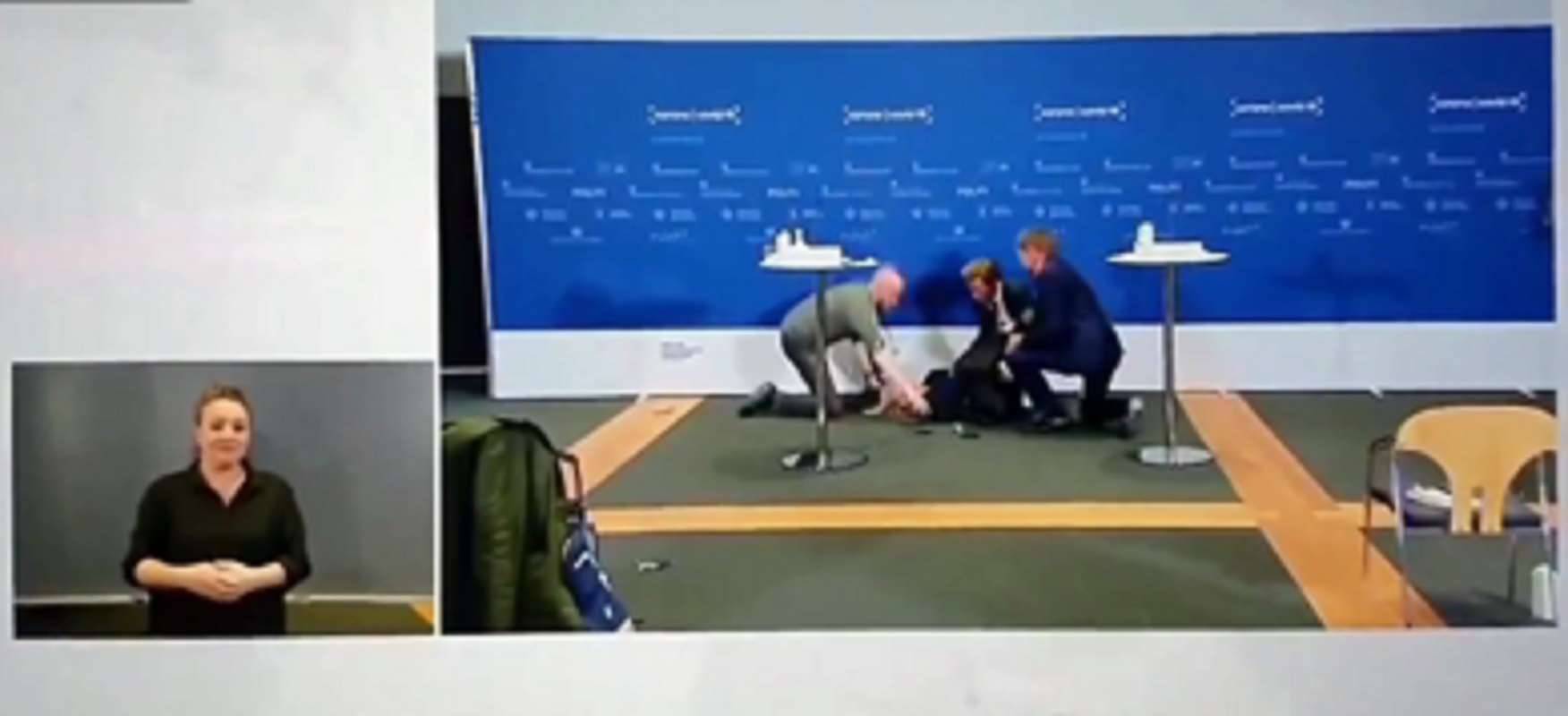 مسؤولة هيئة الأدوية في الدنمارك تتعرض لإغماء على الهواء