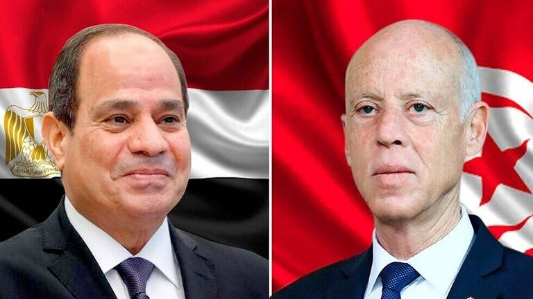 قيس سعيد يعزّي السيسي بضحايا حادث قطار طوخ