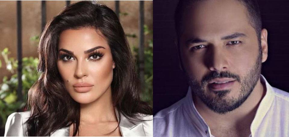 نادين نسيب نجيم ورامي عياش بفيديو عفوي في كواليس 