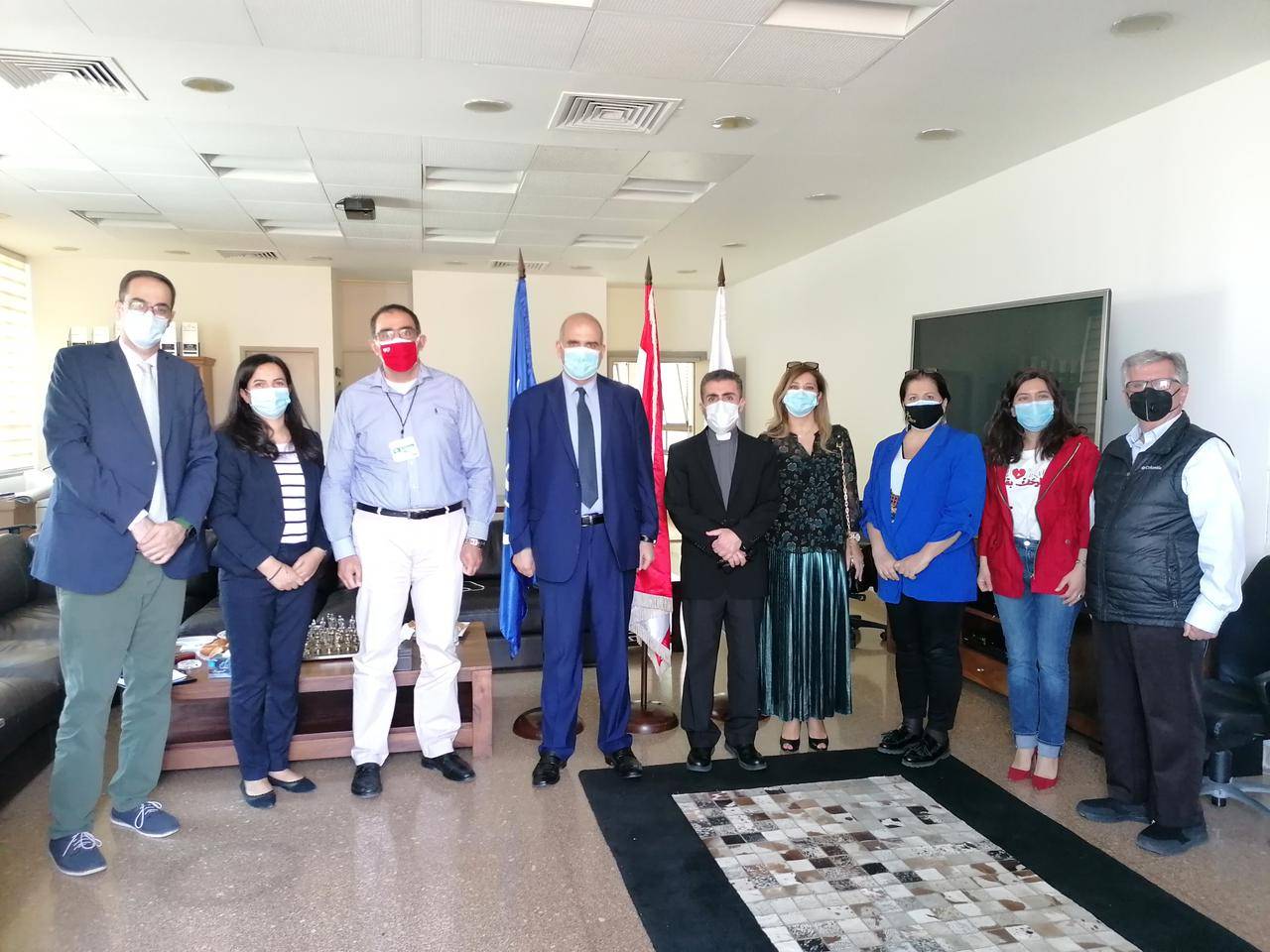 اجتماع عمداء كليات الزراعة مع فريق وزارة الزراعة في جامعة الروح القدس