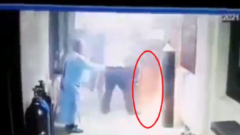 فيديو مرعب من داخل مستشفى ابن الخطيب يوثّق لحظة انفجار أنابيب الأوكسجين