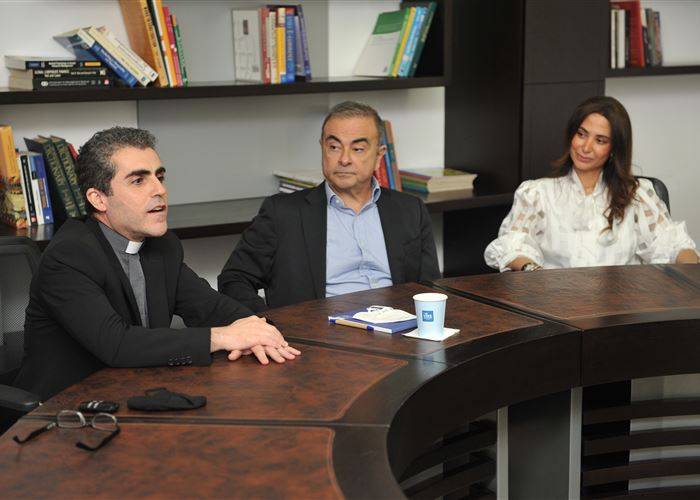كارلوس غصن يتحدث عن "أفضل الممارسات في إدارة الجودة" في جامعة الروح القدس