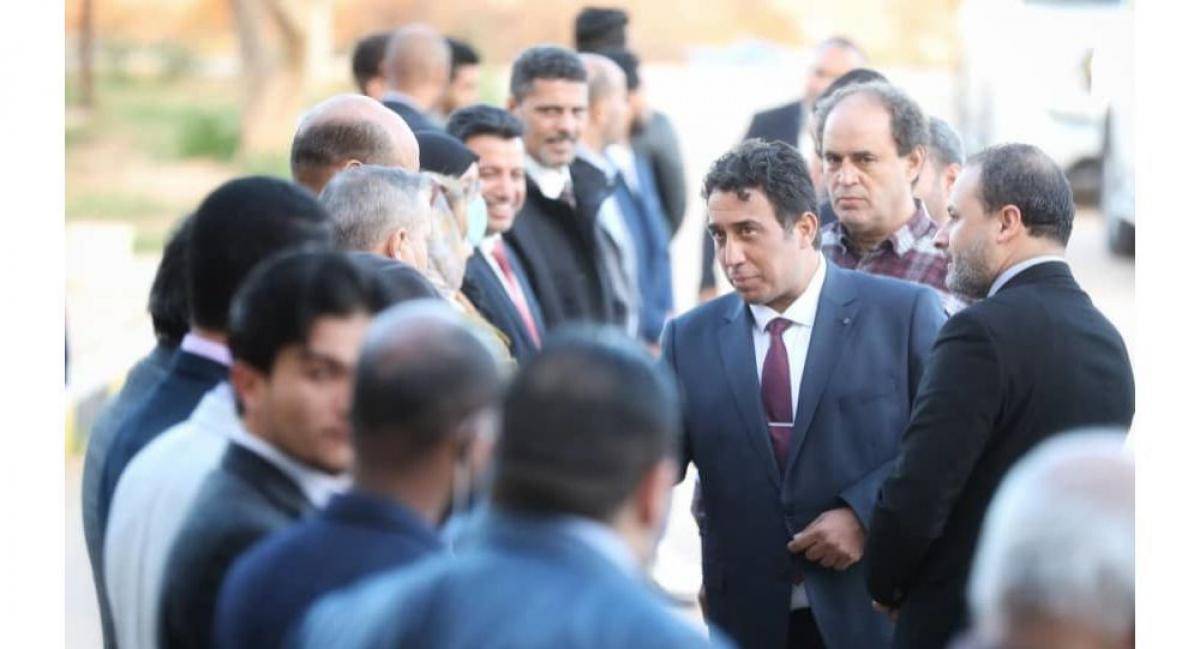 المنفي يتوجه الى مدينة سرت لحضور اجتماع اللجنة العسكرية 